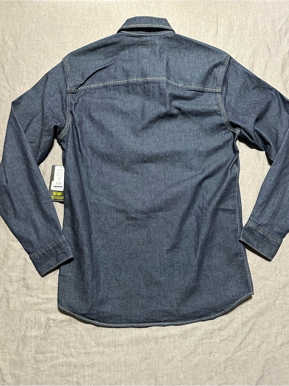 🆕 Lee Men’s Extreme Motion Indigo Denim Button-Down Shirt - Picture 5 of 6